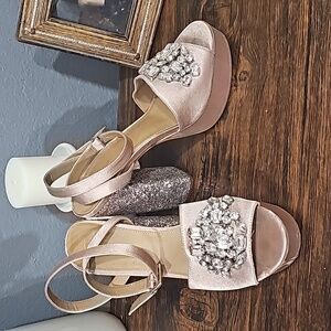 Asos glitter platform heels